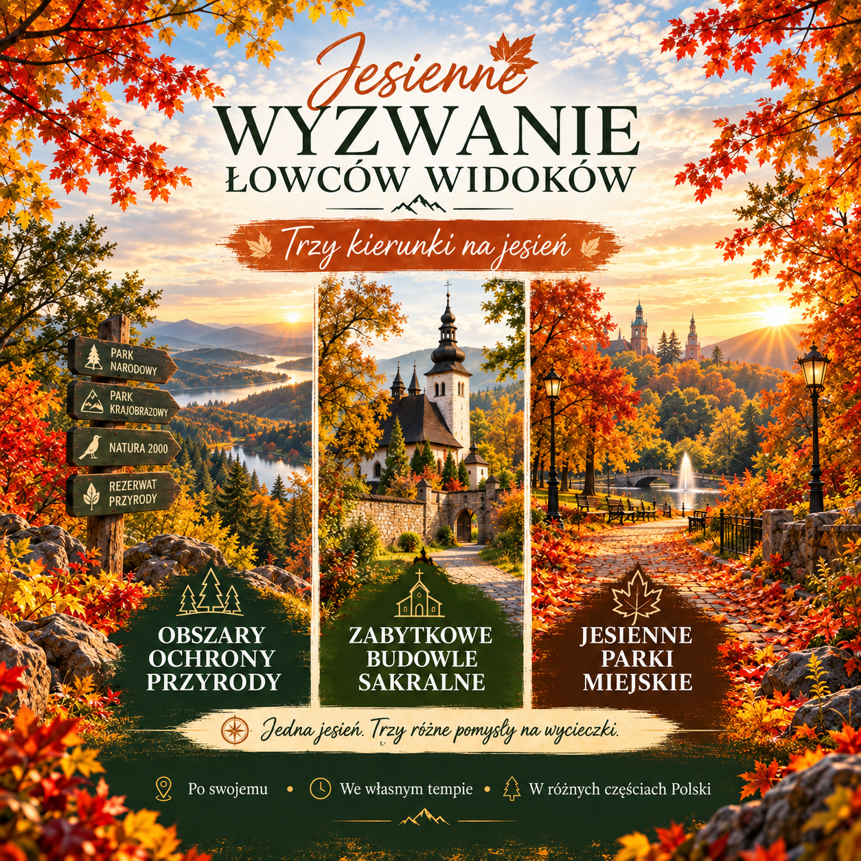 Grafika Jesiennego Wyzwania Łowców Widoków 2026
