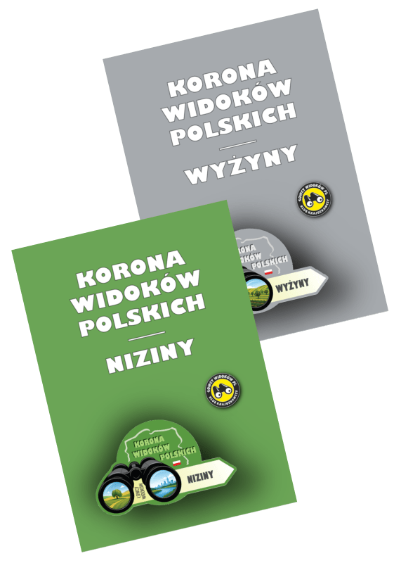 Korona Widoków Polskich: WYŻYNY i NIZINY - książeczki odznak