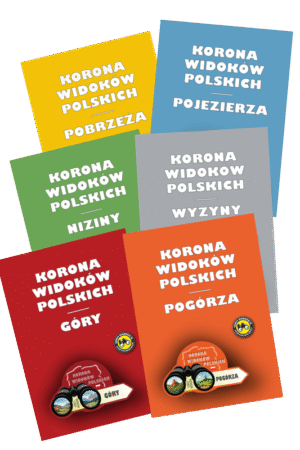 Korona Widoków Polskich: komplet 6 książeczek odznak