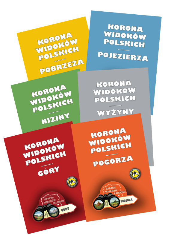 Korona Widoków Polskich: komplet 6 książeczek odznak